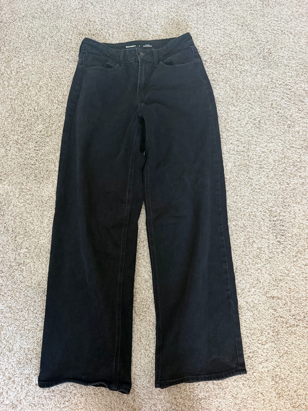 Old Navy Black Wide-Leg Jeans